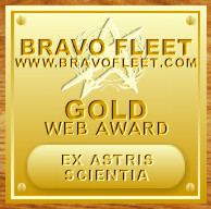 Bravo Fleet Gold Web Award