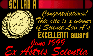 Science Lab A Excellent! Award