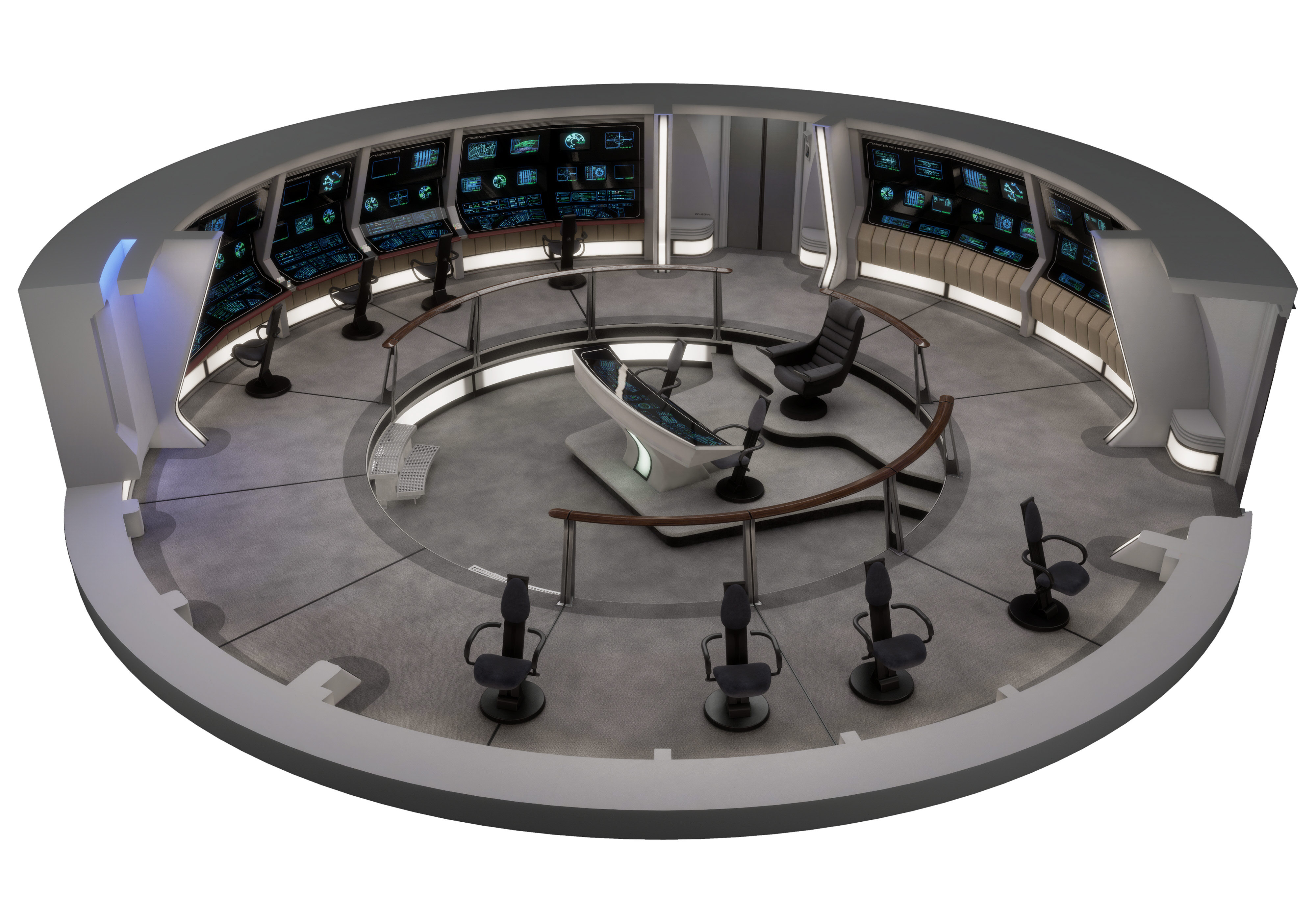 Ex Astris Scientia Galleries Starfleet Bridge Illustrations