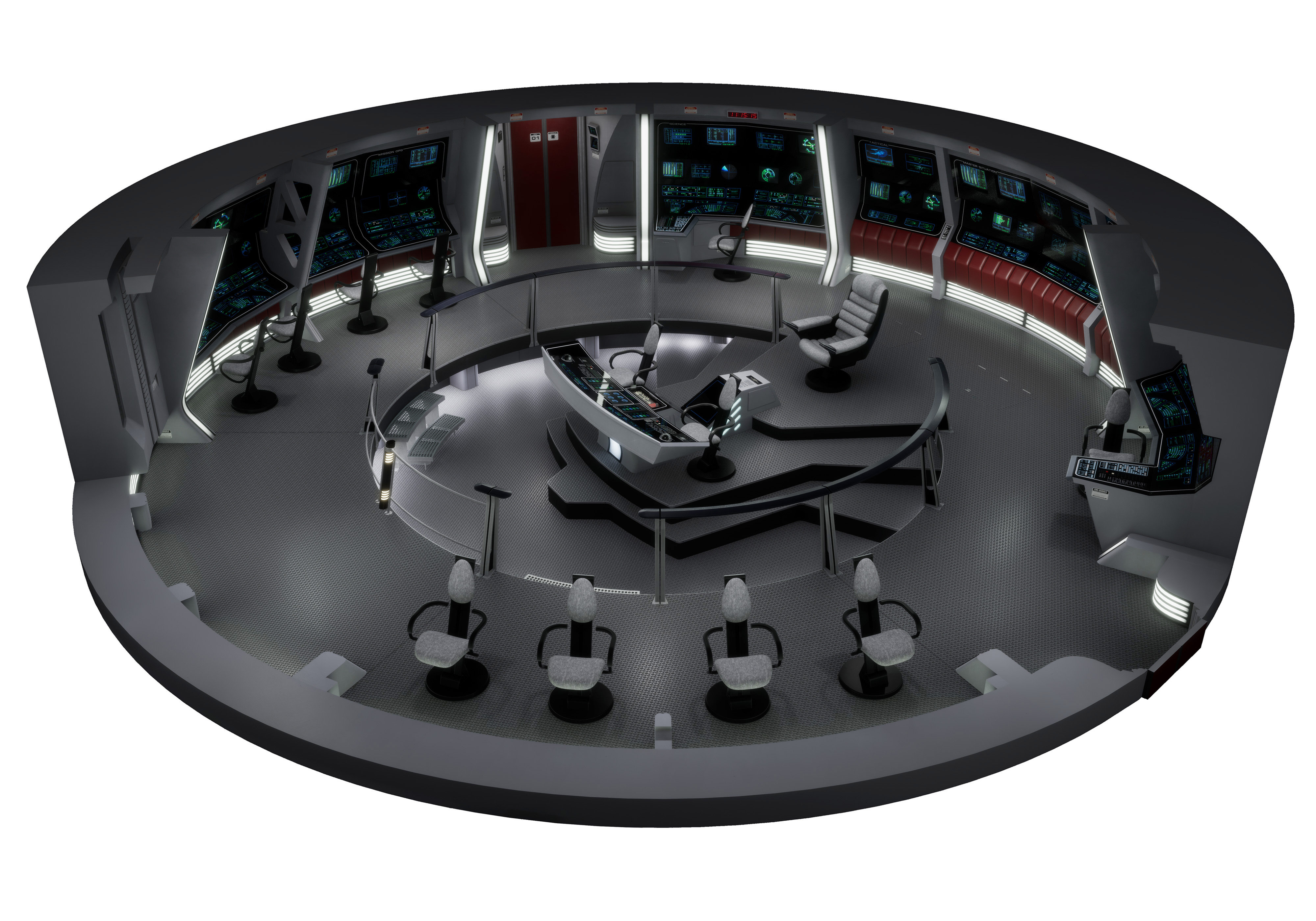 Ex Astris Scientia Galleries Starfleet Bridge Illustrations