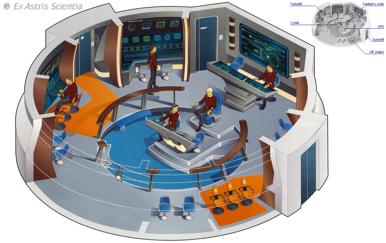 Ex Astris Scientia Galleries Starfleet Bridge Illustrations