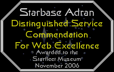 Starbase Adran Commendation for Web Excellence
