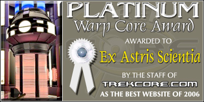 TrekCore Platinum Warp Core Award